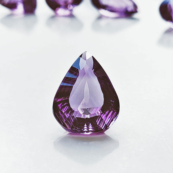 Amethyst 19x14mm Fantasy Pear Cut Gemstone