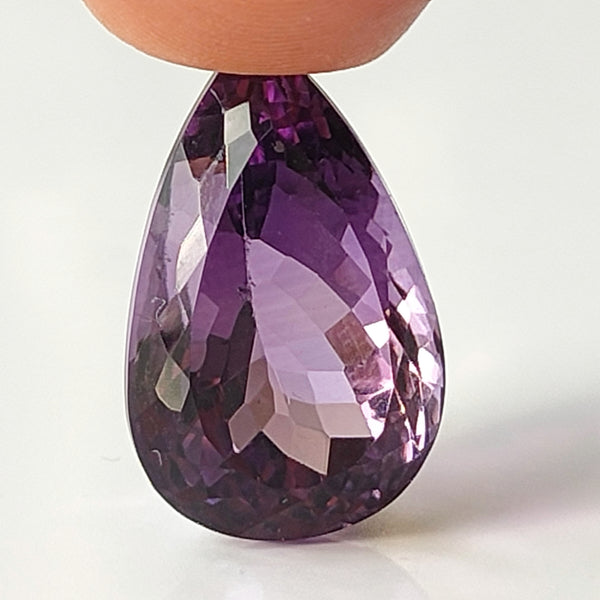 Amethyst 21x13mm Pear Cut Faceted Gemstone