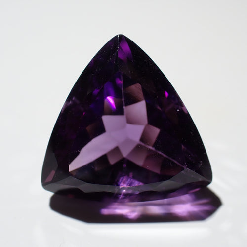 Amethyst 17mm Trillion Cut Gemstone