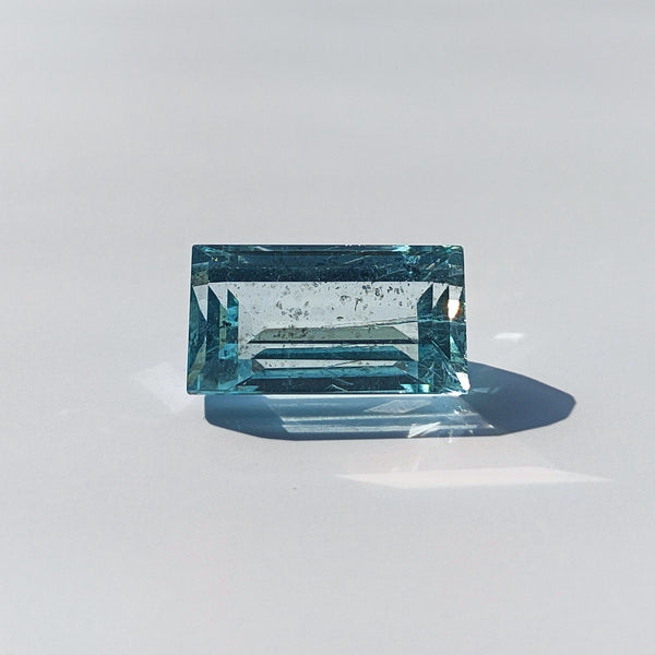 Aquamarine 16x9mm Rectangular Faceted Gemstone
