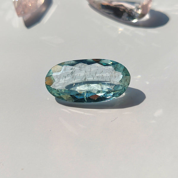 Aquamarine 16.6x8.6mm Oval Faceted Gemstone