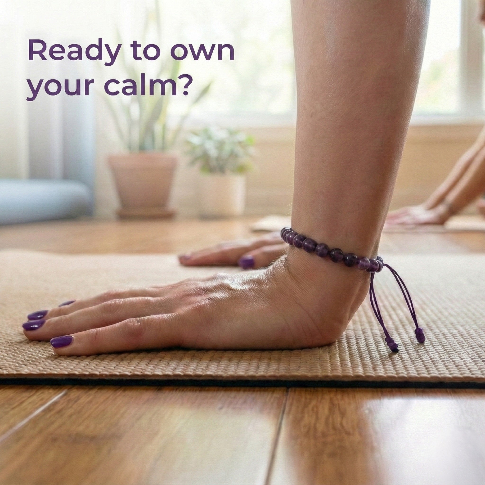 Amethyst Hand-Knotted Bracelet | The Guardian of Clarity