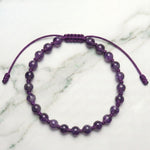 Amethyst Hand-Knotted Bracelet | The Guardian of Clarity