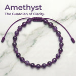 Amethyst Hand-Knotted Bracelet | The Guardian of Clarity