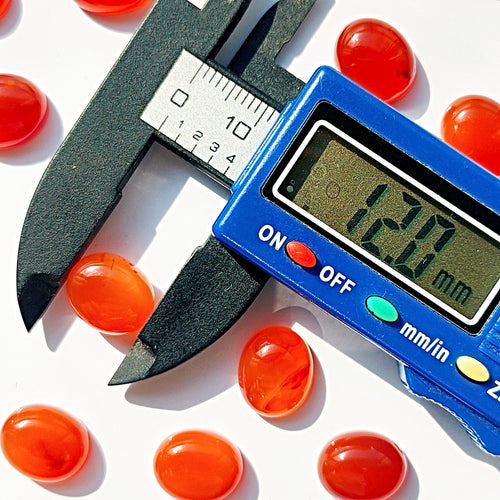 Carnelian 12x10mm Oval Gemstone Cabochons