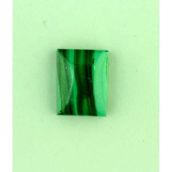 Malachite 9x7mm Rectangular Gemstone Cabochon