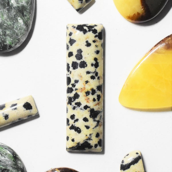 Dalmatian Jasper 35x10mm Rectangular Cabochon/ Wand