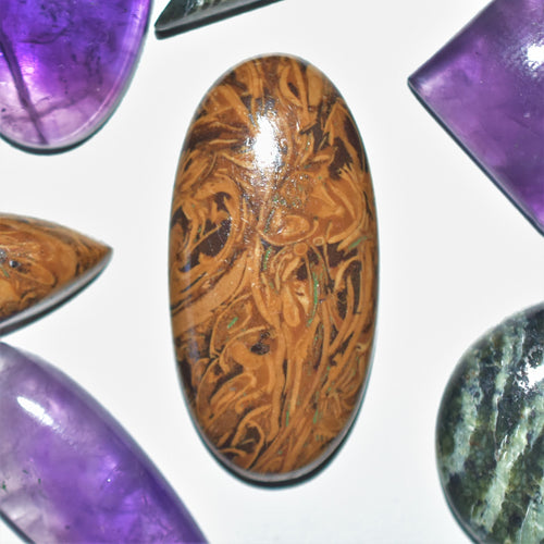 Mariam Jasper 30x15mm Oval Cabochon