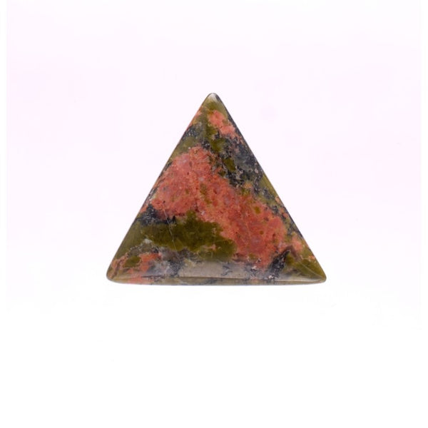 Unakite 22mm Triangular Gemstone Cabochon