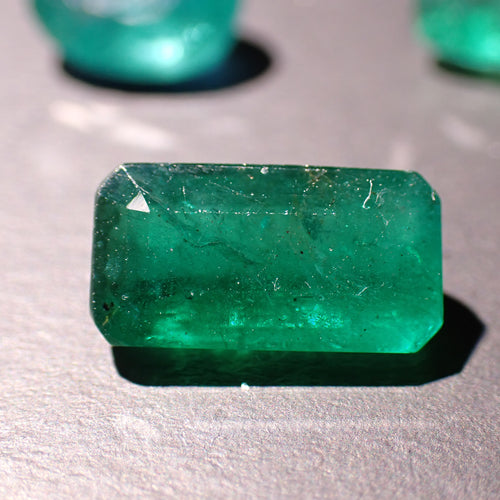 Emerald 12.4x6.5mm Emerald Cut Gemstone