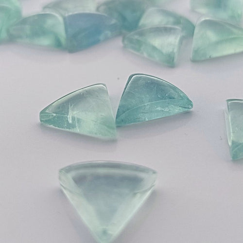 Fluorite 10mm Triangular Gemstone Cabochon