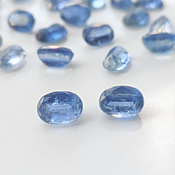 Kyanite 7x5mm Oval Faceted Pair