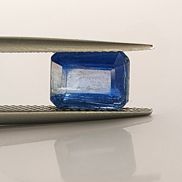 Kyanite 8.6x6.4mm Emerald Cut Gemstone