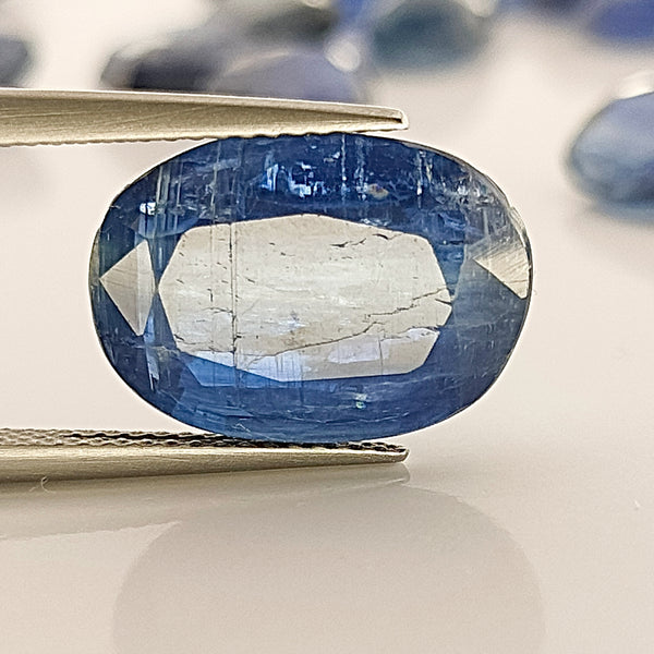 Kyanite 14.6x10.4mm Oval Faceted Gemstone