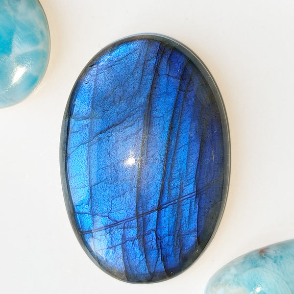 Labradorite 38x26mm Oval Cabochon