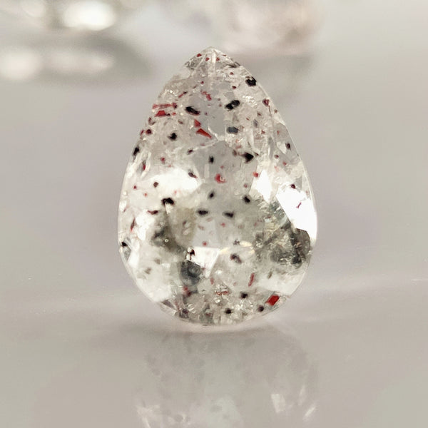 Lepidocrocite Quartz 13.6x9.2mm Pear Cut Faceted Gemstones