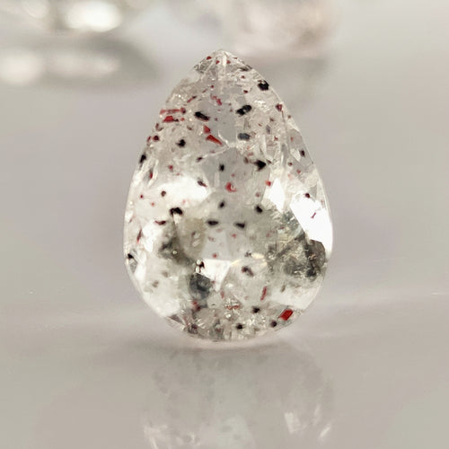 Lepidocrocite Quartz 13.6x9.2mm Pear Cut Faceted Gemstones
