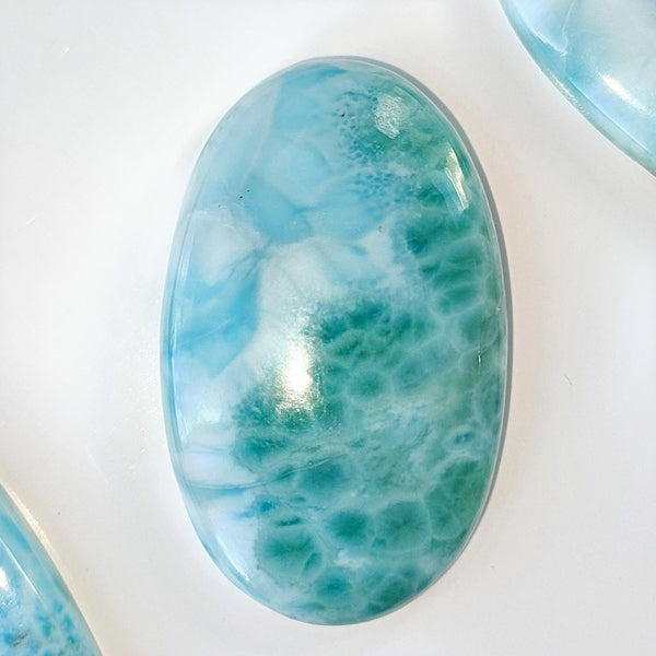 Larimar 35x22mm Oval Cabochon