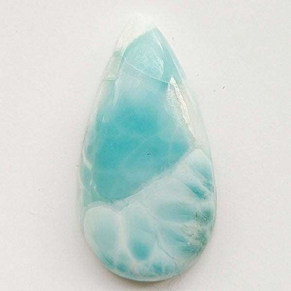 Larimar 27x14mm Pear Cut Cabochon