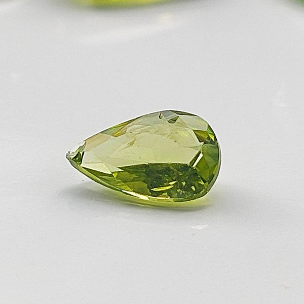 Peridot 8.8x5.5mm Pear Cut Faceted Gemstones