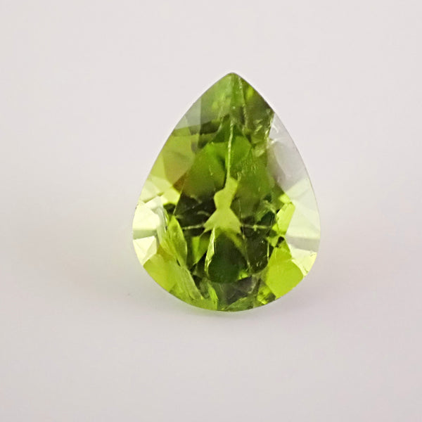 Peridot 10x7.8mm Pear Cut Faceted Gemstones