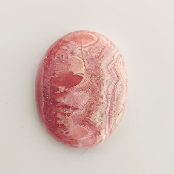 Natural Rhodochrosite Cabochon – Oval – 24x19mm (RCS0025)