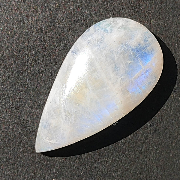Rainbow Moonstone 30x16mm Pear Cut Cabochon