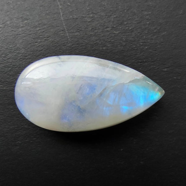 Rainbow Moonstone 27x13mm Pear Cut Gemstone Cabochon