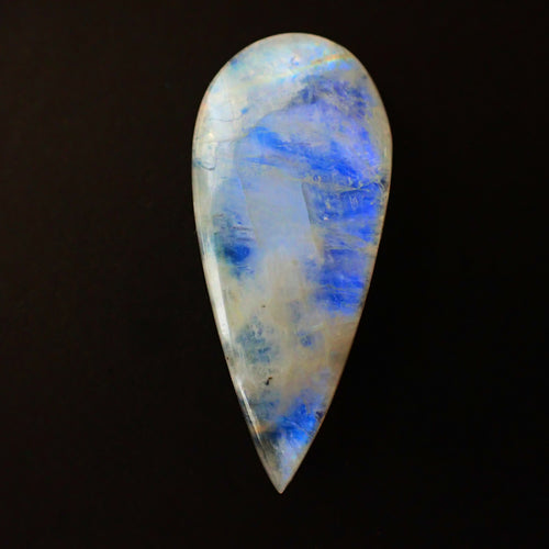 Rainbow Moonstone 42x19mm Pear Cut Gemstone Cabochon