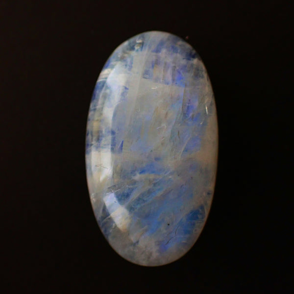 Rainbow Moonstone 34x19mm Oval Gemstone Cabochon