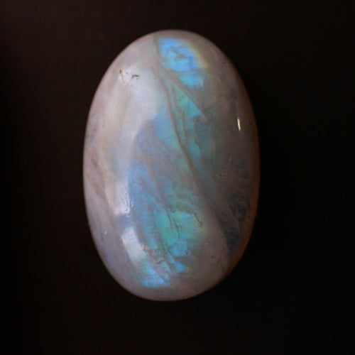 Rainbow Moonstone 30x20mm Oval Gemstone Cabochon