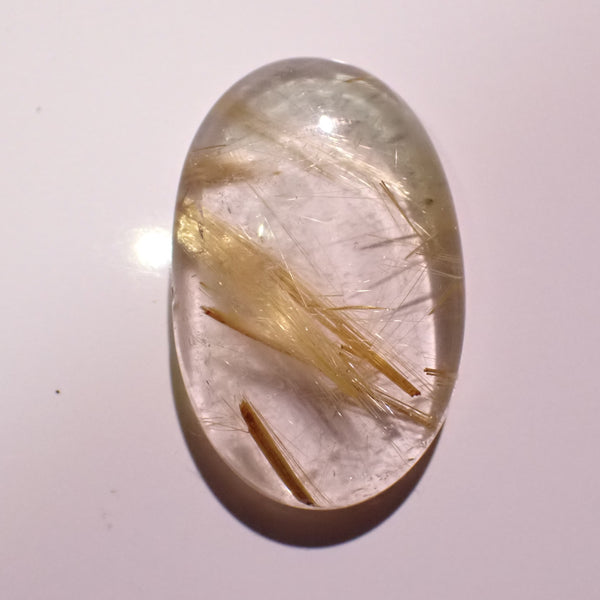 Rutilated Quartz 31x20mm Oval Cabochon