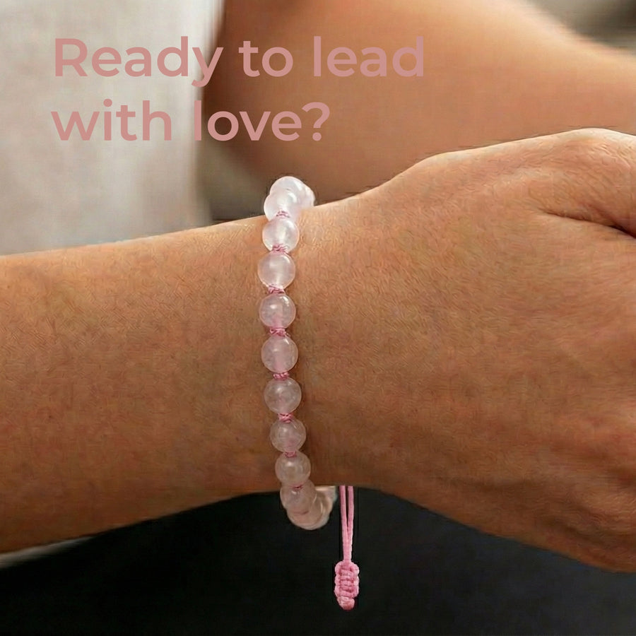 Rose Quartz Hand-Knotted Bracelet | The Heart of the Matter
