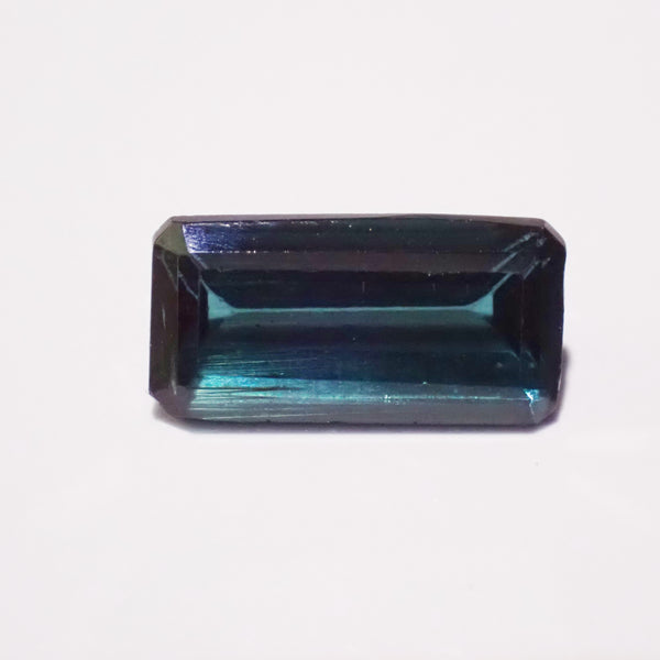 Indicolite Tourmaline 8.8x4.3mm Emerald Cut Gemstone