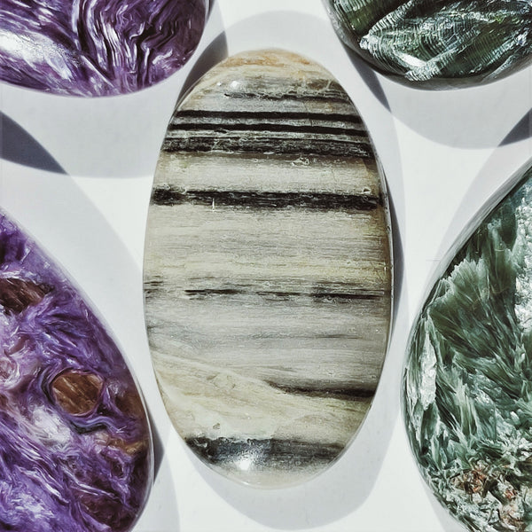 Zebra Jasper 33x18mm Oval Cabochon